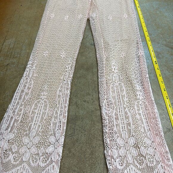 Gianfranco perre XSPink Lace Flare Pants. Good condition - Picture 10 of 10